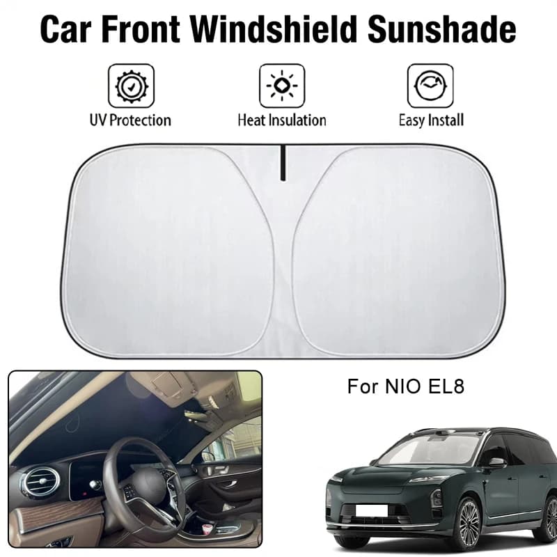 Parasole per parabrezza anteriore per auto NIO EL8, protezione UV, isolamento termico, accessori per la protezione solare degli interni auto