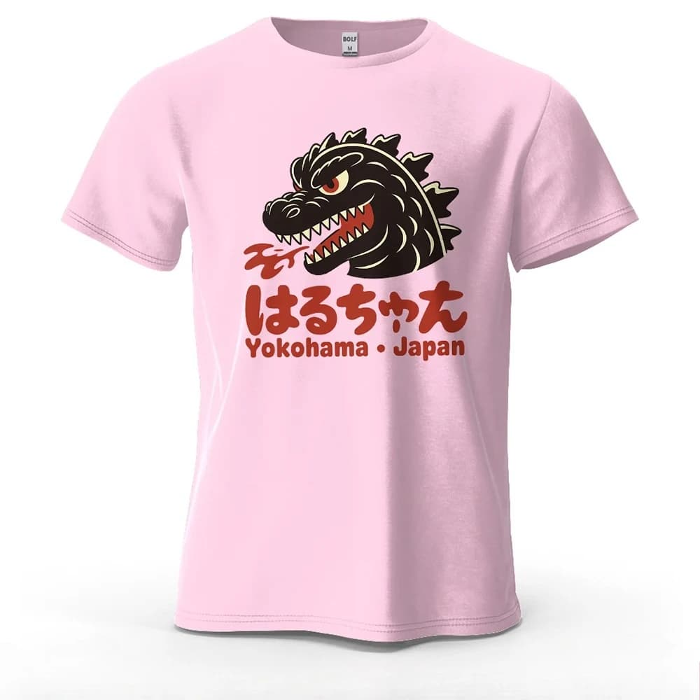 T-shirt da uomo con stampa Monster Head Fierce, 100% cotone, oversize, con grafica pop culture, anche per donna, top e magliette streetwear