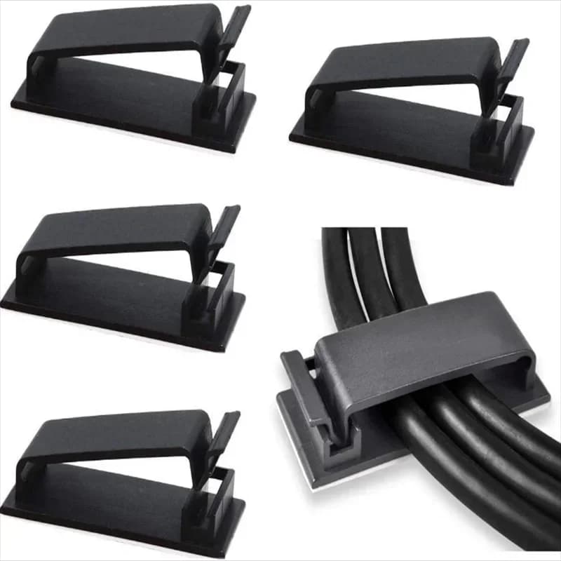Clip di Fissaggio per Cavi, Organizzatore per Cavi e Fili, Fibbia per Chassis 19*47, Organizzatore Bianco e Nero