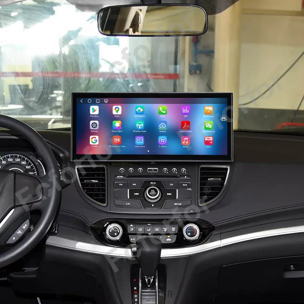Schermo Verticale da 15,8 Pollici per Honda CR-V 2012-2016, Sistema Multimediale Audio Stereo GPS Navigazione Carplay Android Auto 4G LTE