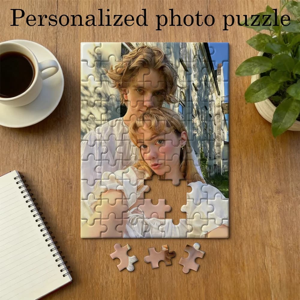 Puzzle Personalizzato con Foto, con o senza Cornice, Puzzle con Immagine Personalizzata per Famiglia, Idea Regalo Fai-da-Te, Puzzle Commemorativo Personalizzato