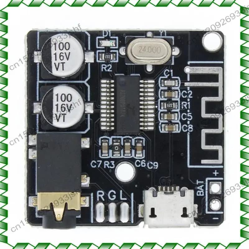 -BOFF Ricevitore audio BT5.0 + custodia + kit cavo audio uno a due Decodificatore Bluetooth MP3 Altoparlante per auto senza perdita Scheda amplificatore audio