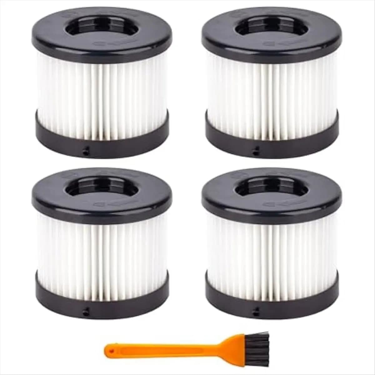 AD24 Pack of 4 dry HEPA filters 49-90-0160 for compact vacuum cleaner Milwaukee 49-90-0160 0882-20 M18 with 1 cleaning brush