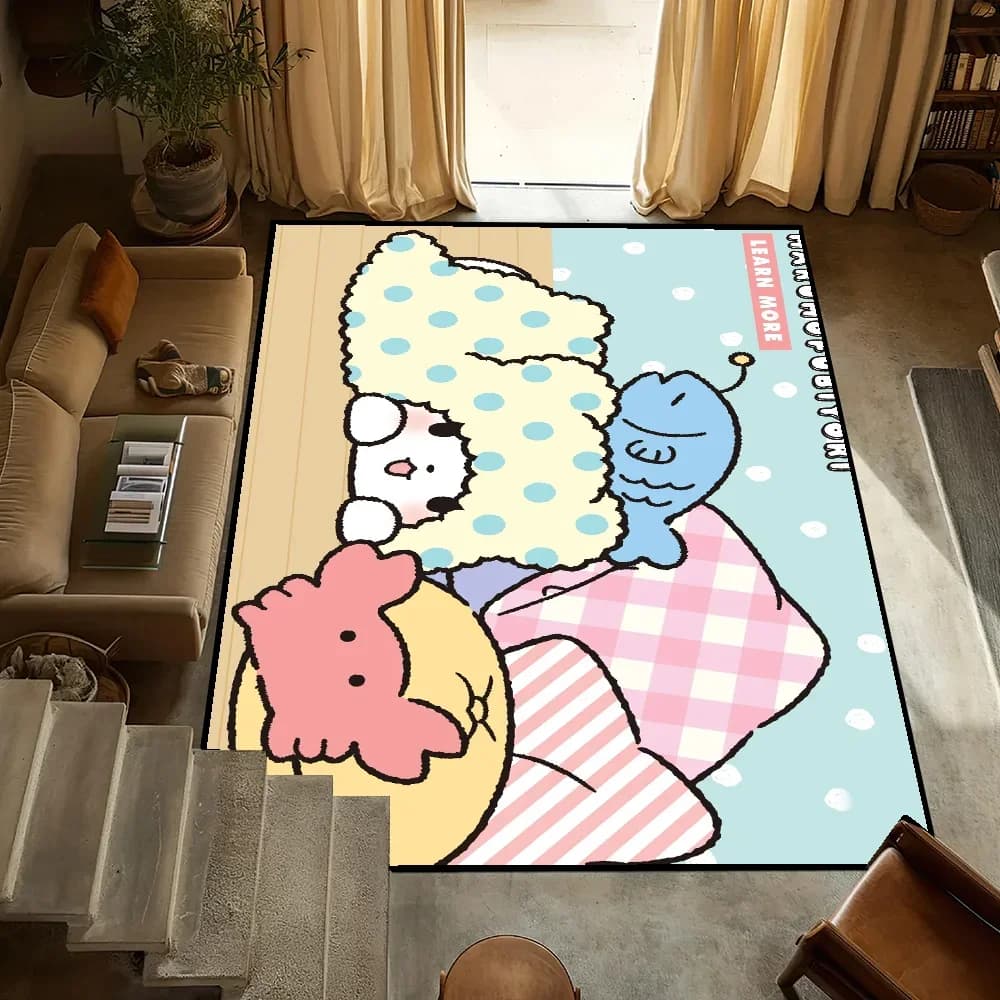Cartone animato carino tappeto comodino cucina bagno soggiorno casa camera da letto tappetino zerbino grande tappeto decorazione