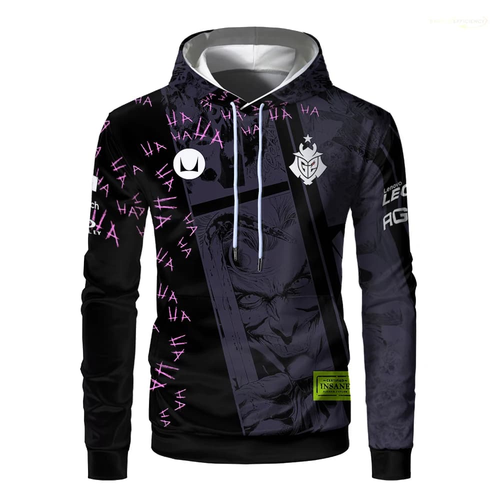 G2 Esports Felpe con cappuccio da uomo Gamers2 Team Cs Go Dota Giochi Concorso Uniformi Unisex Cosplay E-sport Training Ragazzi Pullover Felpa con cappuccio