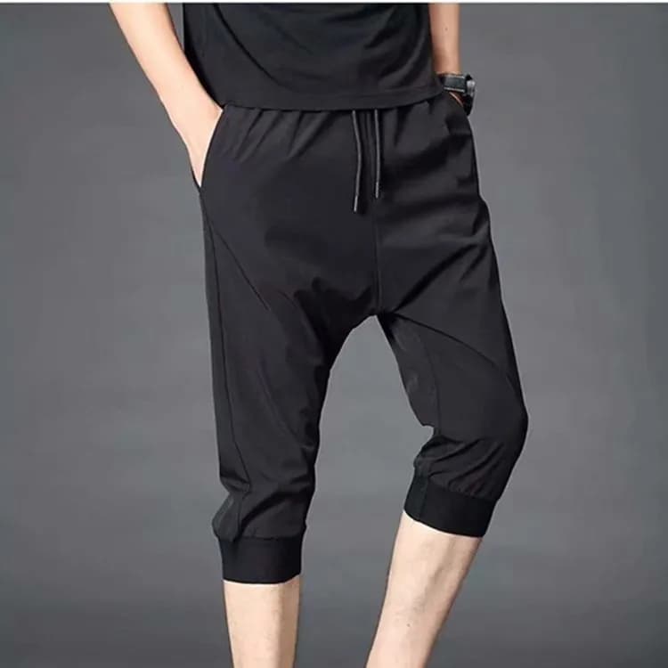 Nuovi Leggings Estivi 2026, Pantaloni Casual da Uomo, Pantaloni Sportivi Sottili e Larghi, Pantaloni a Tre Quarti