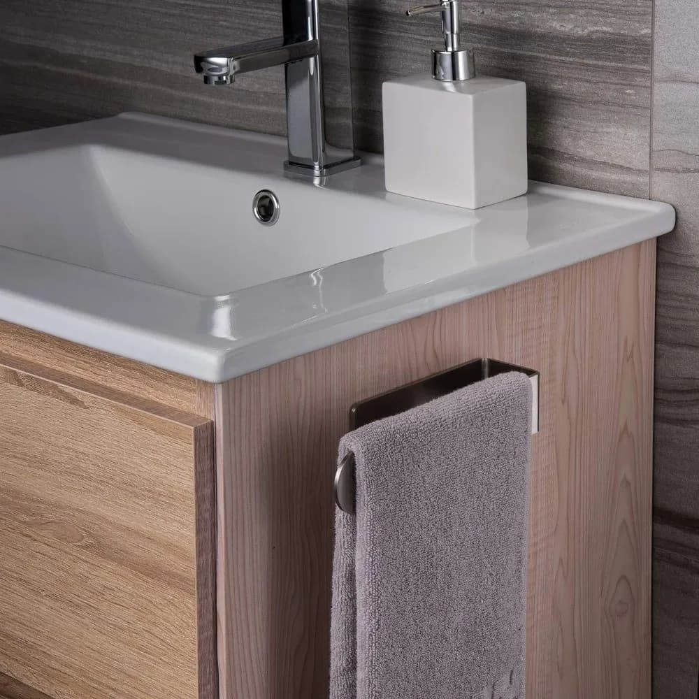 Portasciugamani autoadesivo durevole Porta fazzoletti senza punzonatura con asta singola Porta asciugamani da bagno a parete in acciaio inossidabile Bagno