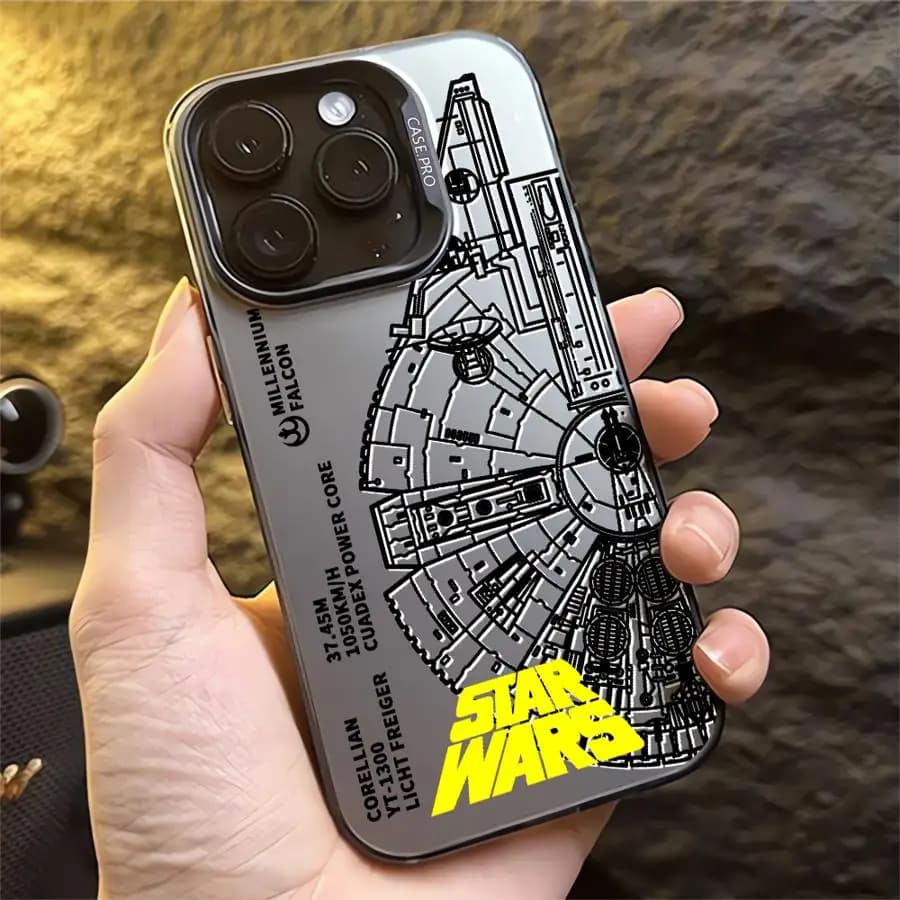 Cover per iPhone 17 Pro Max 11 14 12 16 15 Plus XS XR 13 Pro Air con design Star Wars Anime
