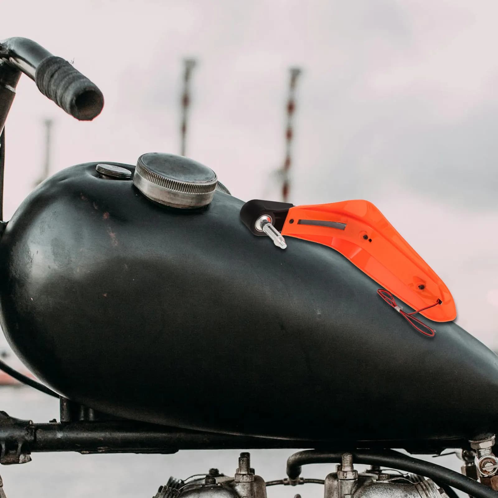 Paramani Universali per Moto con Indicatori di Direzione Integrati, Deflettore Vento, Protezione Mani per Moto Sportive, Dirt Bike, ATV