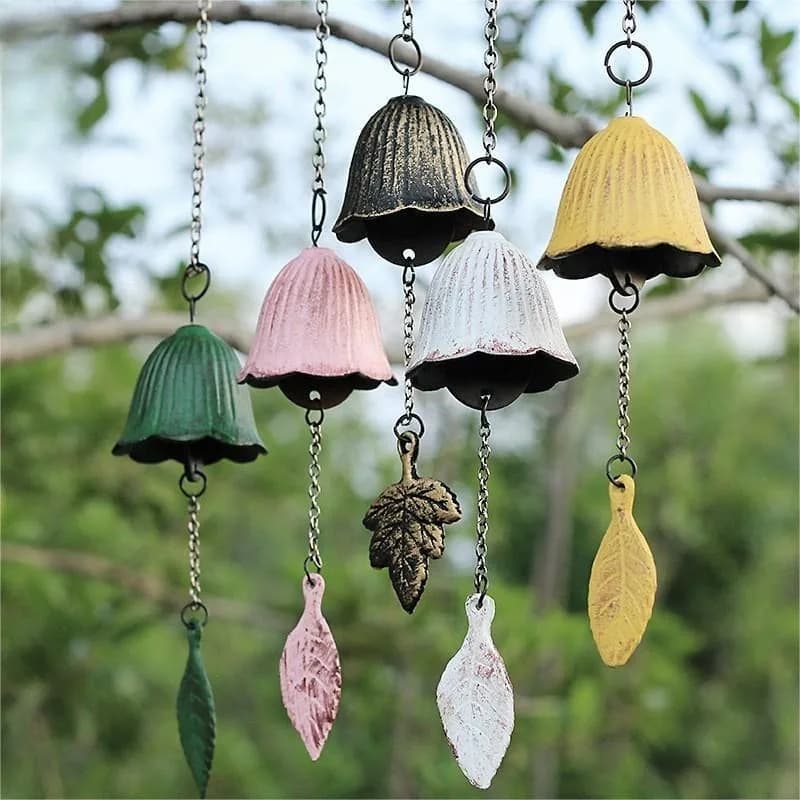 Cast Iron Wind Chimes Pendant Retro Scenic Bed and Breakfast Balcony Outdoor Courtyard Metal Wind Chimes