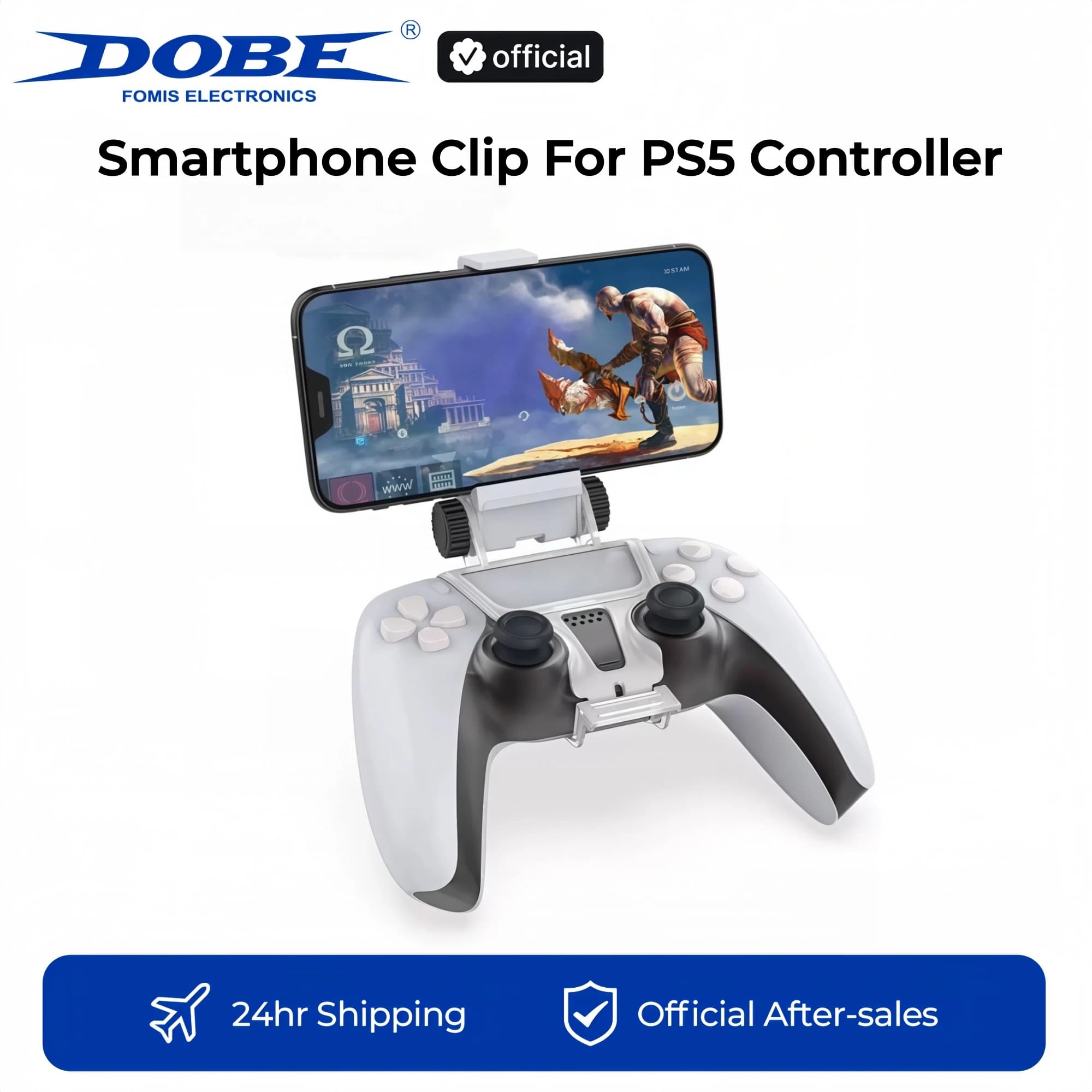 For PS5 Controller Mobile Phone Clamp Clip Holder Smart Phone Grip Mount Stand Bracket Angle Adjustment For PS5 Accessory