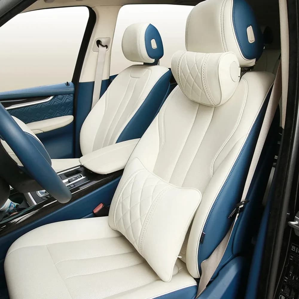 Cuscino lombare per seggiolino auto per Mercedes Maybach Classe S Poggiatesta NAPPA Cuscino per poggiatesta da viaggio per auto in pelle Accessori per auto di lusso
