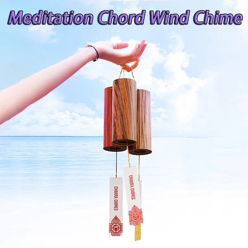 Meditation Chord Wind Chime Handmade Bamboo Sound Healing Chimes Professional Yoga Relaxing Wind Chime Home Decoration Bells