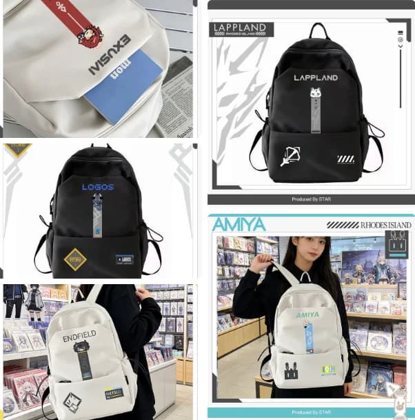 Zaino Cartoon Game Arknights, Borsa per Studenti, Zaino Scolastico, Zaino da Viaggio Cosplay, Regalo Unisex per Compleanno, Regalo di Halloween