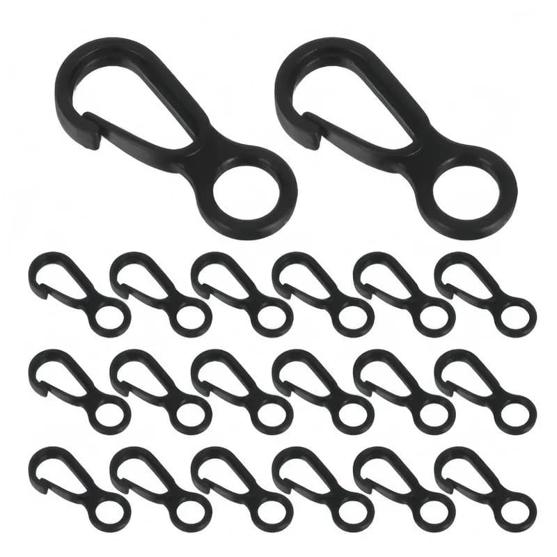 Snap Hooks 87 pcs, Quick Release, Easy to Clip, for Camping Tent Lights and Backpack Accessories, Easy to Install