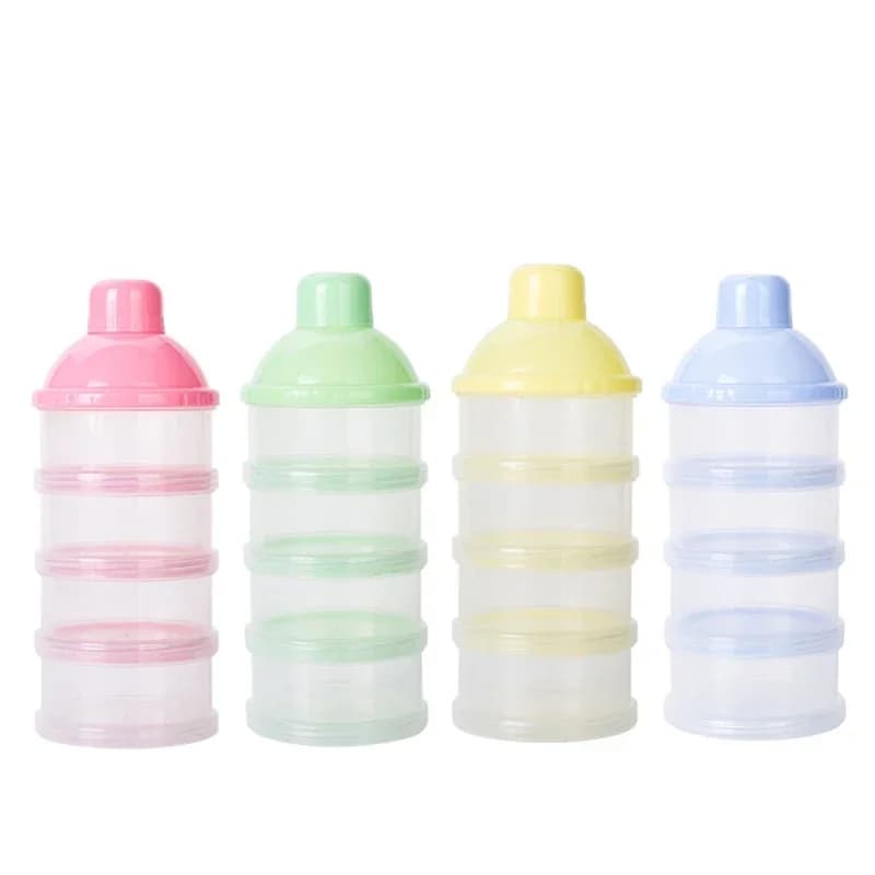 Formula latte conservazione latte in polvere per bambini Formula Dispenser alimentazione contenitore per alimenti contenitore per l'alimentazione scatola per bottiglie a quattro griglie