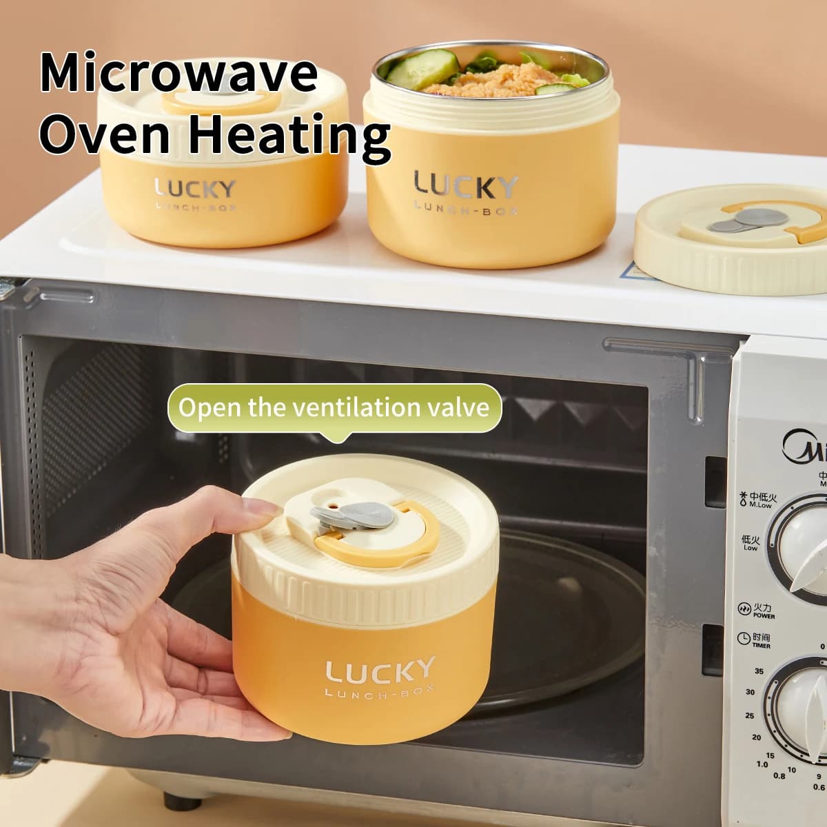 Portable Sealed Thermal LunchBox For While working Kids Stackable Microwave304Stainless Steel Bento Box Insulated Food Container