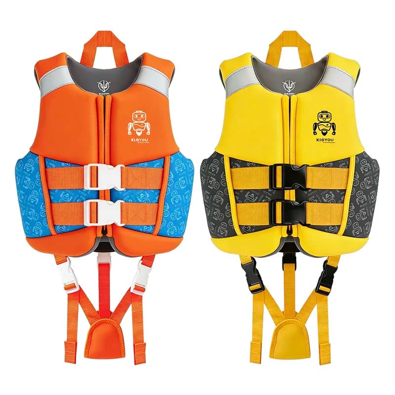 Giubbotto di Galleggiamento per Bambini in Neoprene, Giubbotto Salvagente per Ragazzi e Ragazze, Giubbotto Galleggiante per Surf, Ausilio per il Nuoto dei Bambini