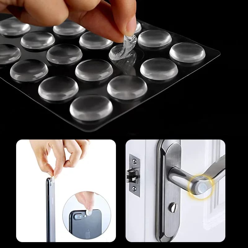 Fermaporta wc cassetto porta armadi Anti-collisione Pad in Silicone tampone autoadesivo paraurti Pad di protezione muto