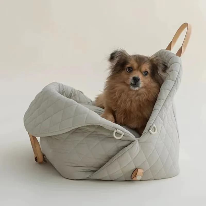 Borsa da viaggio portatile di lusso per animali domestici, letto da viaggio lavabile per cani e gatti, piccoli animali domestici, cuccioli, seggiolino auto di sicurezza, booster, accessori per animali domestici