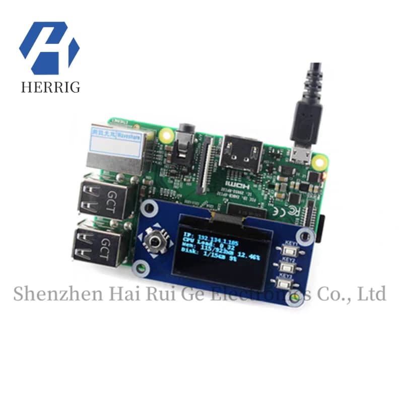 Raspberry Pi ZEROW/3B+/4B 1.3 Inch OLED Screen Module Expansion Card Display Jetson Nano