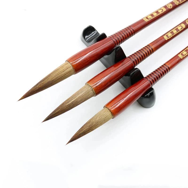 Weasel Hair Chinese Calligraphy Brush Set Suitable for Beginners Running Regular Script Writing Brush Chinese Painting Brushes