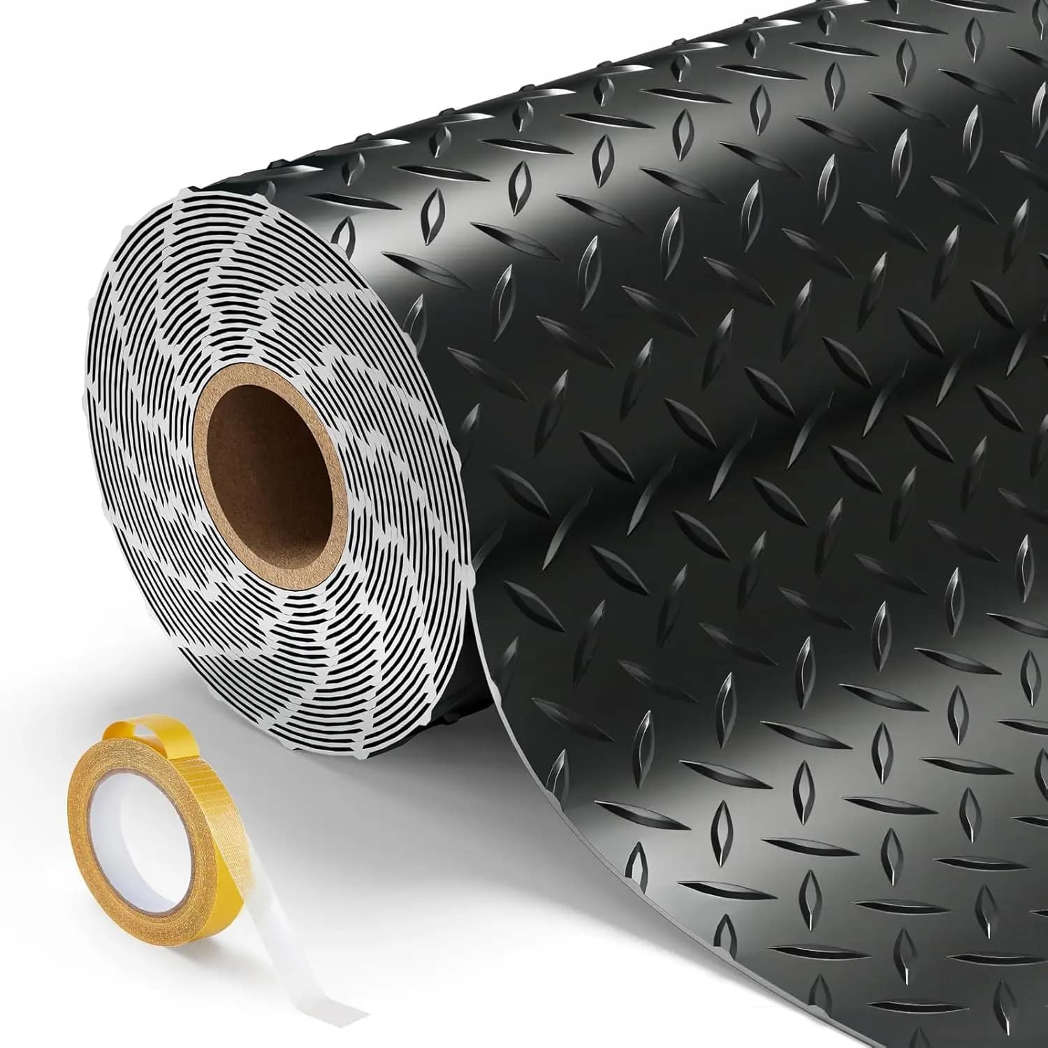 Tappetino per Garage 8.2x20 FT, Spessore 2.8mm, Tappeti in Gomma Resistente per Sotto l'Auto, Tappetino a Diamante per Officina