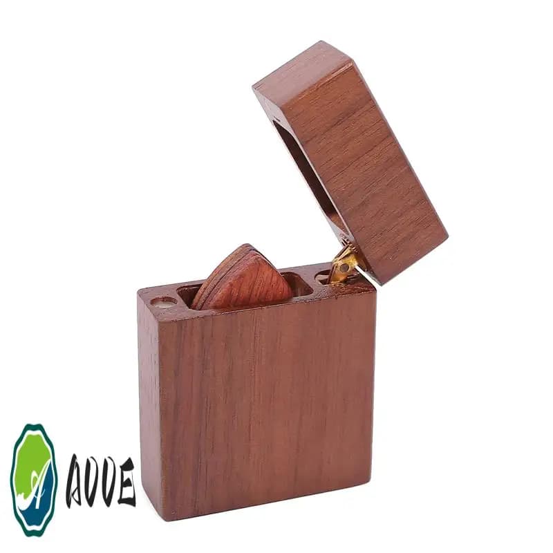 Plettri per chitarra acustica con scatola portaoggetti Accessori per strumenti musicali Ukulele per basso in legno
