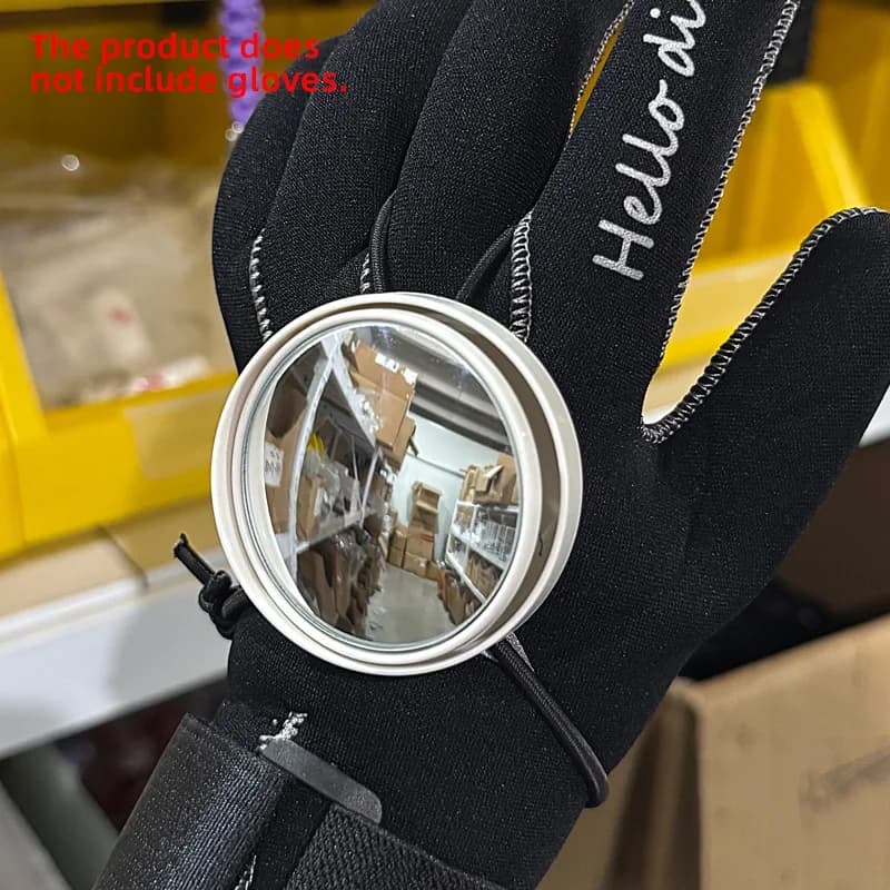 1Pcs Adjustable Rearview Mirror With Lanyard Rope Side Mount Accessory For Cave And Boat Diving BCD Equipment Bungee Rope Mirror
