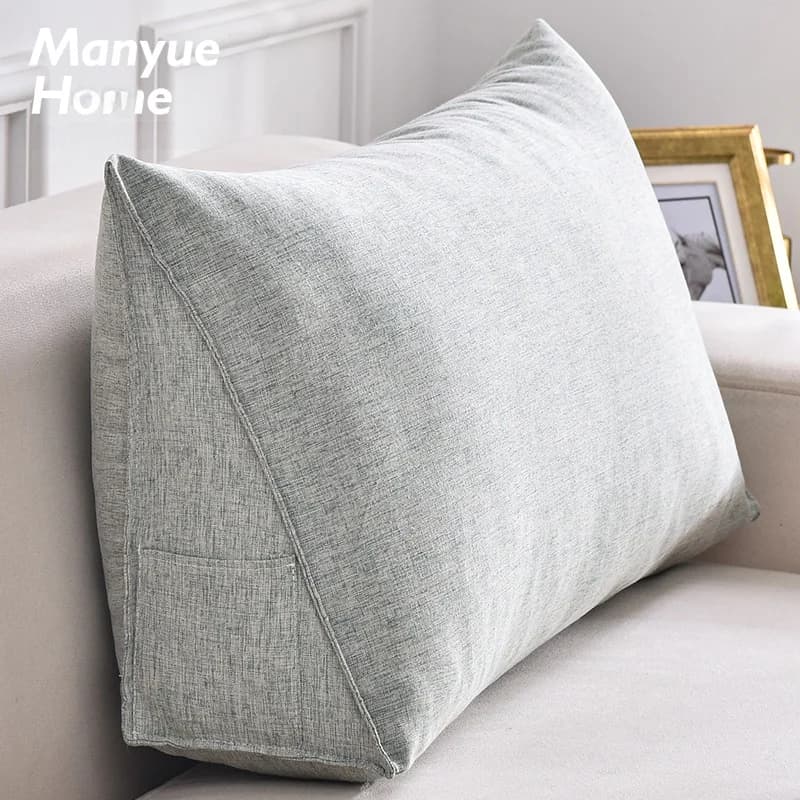 Cuscino Lombare e Decorativo per Divano in Stile Nordico, in Cotone e Lino, Rimovibile e Lavabile, per Arredamento Casa