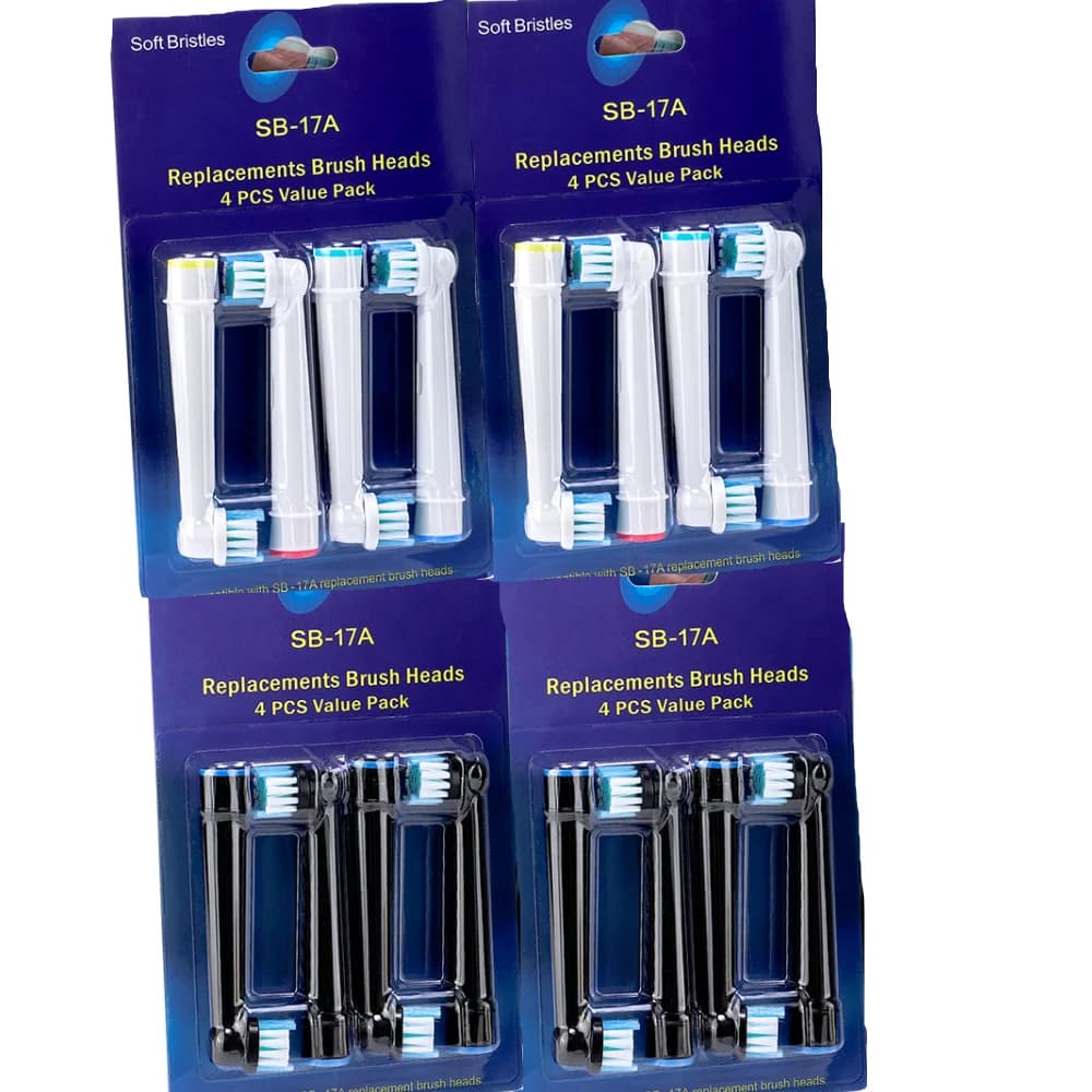 8/12 spare parts for electric toothbrush 8/12 pieces soft head for electric toothbrush replaced