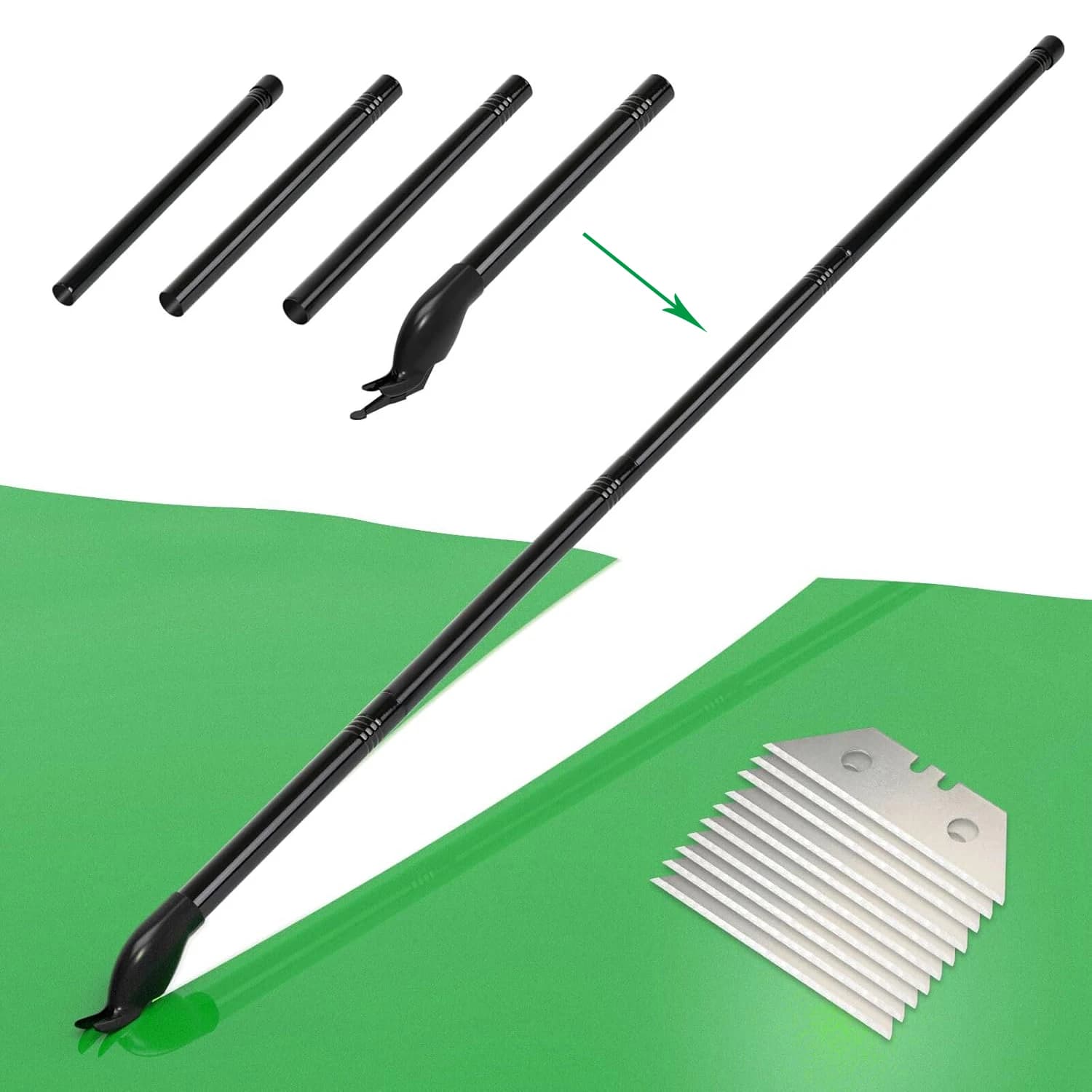 FOSHIO 63 pollici manico combinato coltello a lunga distanza utensile da taglio finestra tinta decalcomania involucro auto carta da parati taglio pellicola in vinile taglierina