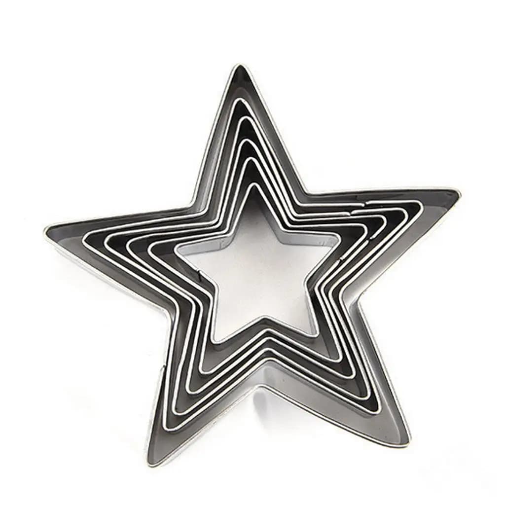 Metal Biscuit Cutters Easy Clean Cookies Cutter Set Cake Making Tools for Kitchen and Pastry