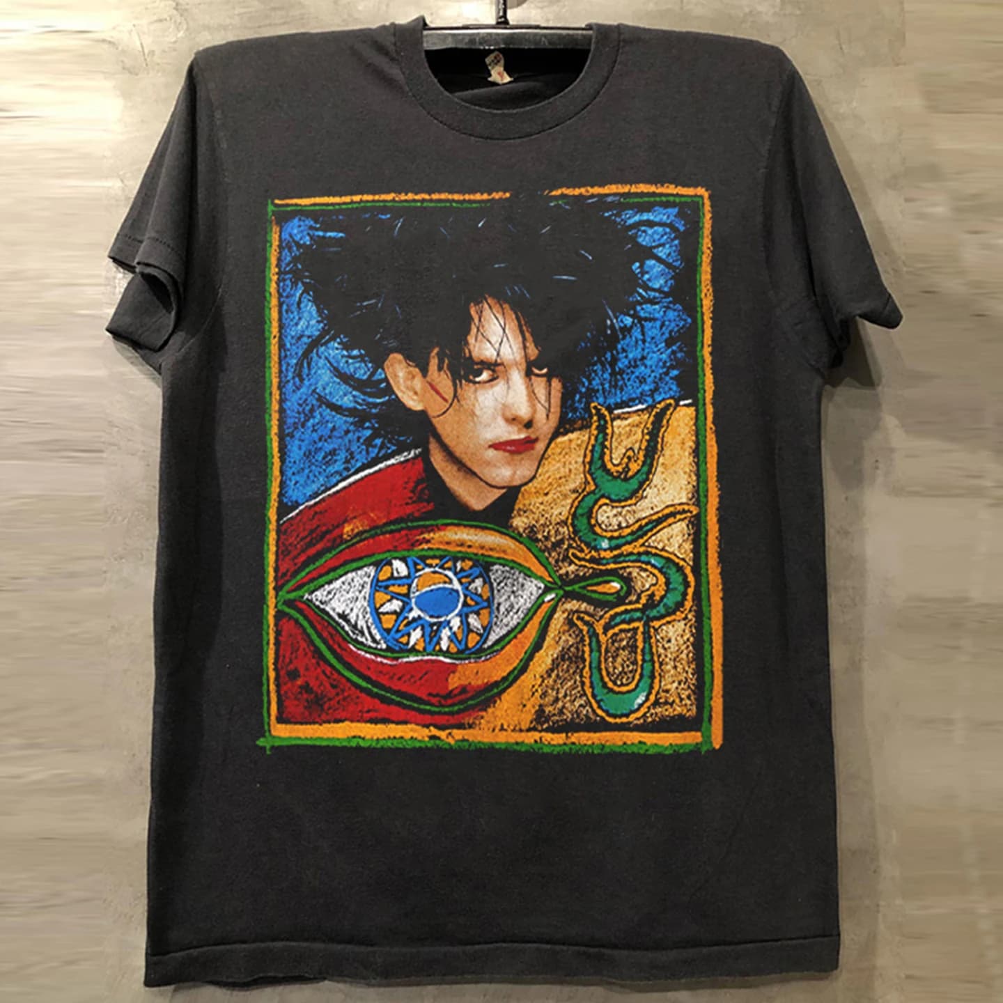 American Atmosphere Short Sleeve T-Shirt Robert Smith Portrait Treatment Band Quality Cotton Youth Fashion Summer Casual Tee