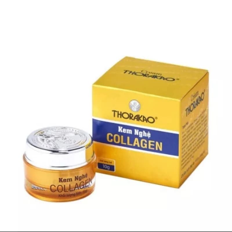 Curcuma Collagene 10g Thorakao Anti-Acne Dissolvenza Macchie e cicatrici, Riduce le rughe Illumina e idrata la fermezza Elasticare la pelle