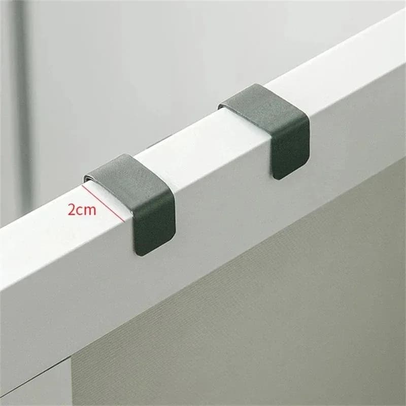 10PCS Multi-Purpose Hooks Kitchen Cabinet Door Back Hook Hanging Rack Clothes Coat Hat Towel Hanger Storage Hook Bathroom A