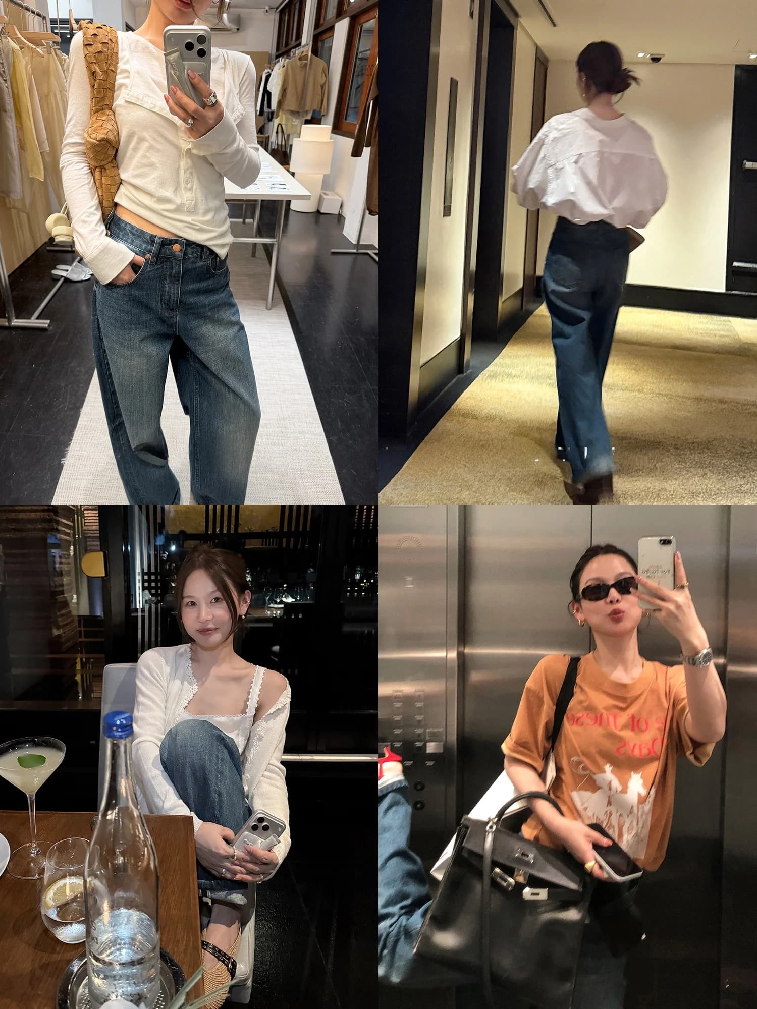 WXLSTUDIO Jeans da Donna a Gamba Dritta Larga, Fatti a Mano, Rossi, in Cotone Naturale, con Chiusura a Bottoni, Nuova Collezione Primavera 2026