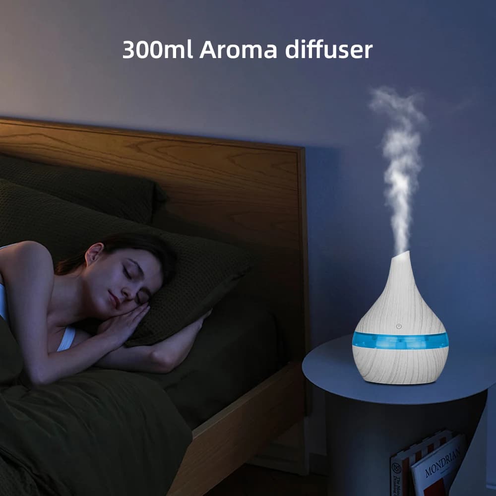 Umidificatore portatile USB da 10,14 once e diffusore di oli essenziali con mini touch control, perfetto per aromaterapia, casa, ufficio, e