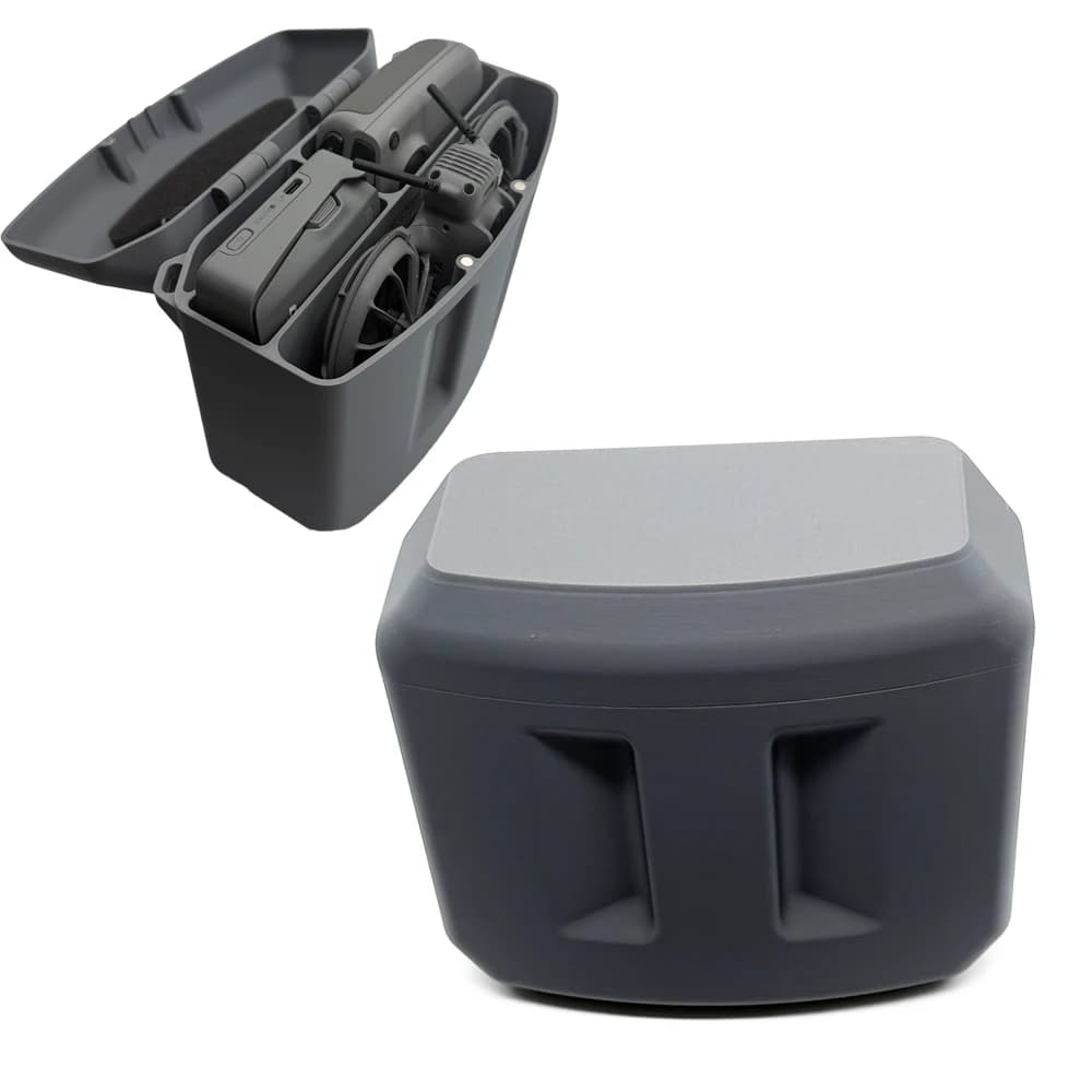 Custodia Rigida per DJI Neo 2, Scatola Protettiva Stampata in 3D con Coperchio Magnetico e Tracolla Regolabile, Contiene Drone, Batteria e Hub