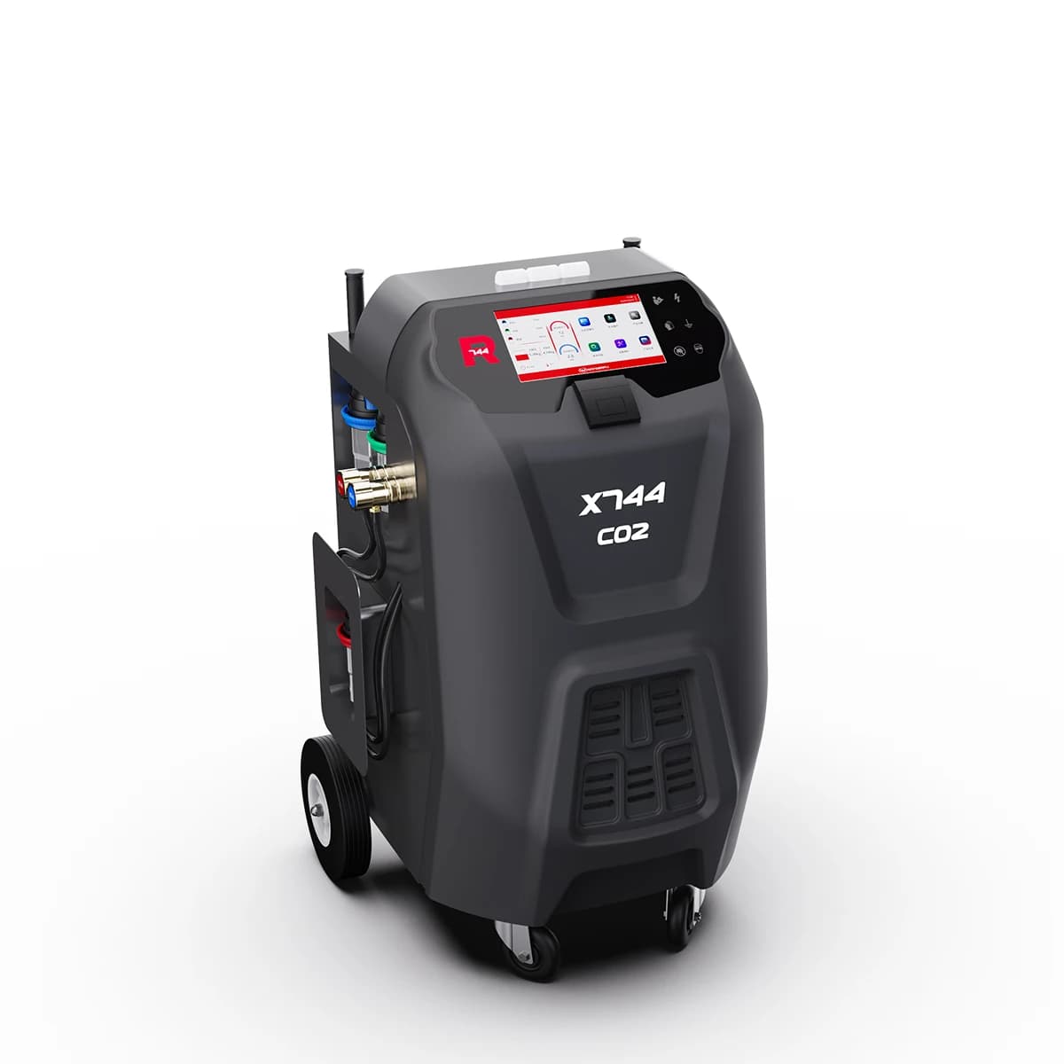 X-744 Riempitrice per refrigerante CO2 per condizionatore d'aria per auto / Automatica per rilasciare vuoto e ricarica del refrigerante per anidride carbonica