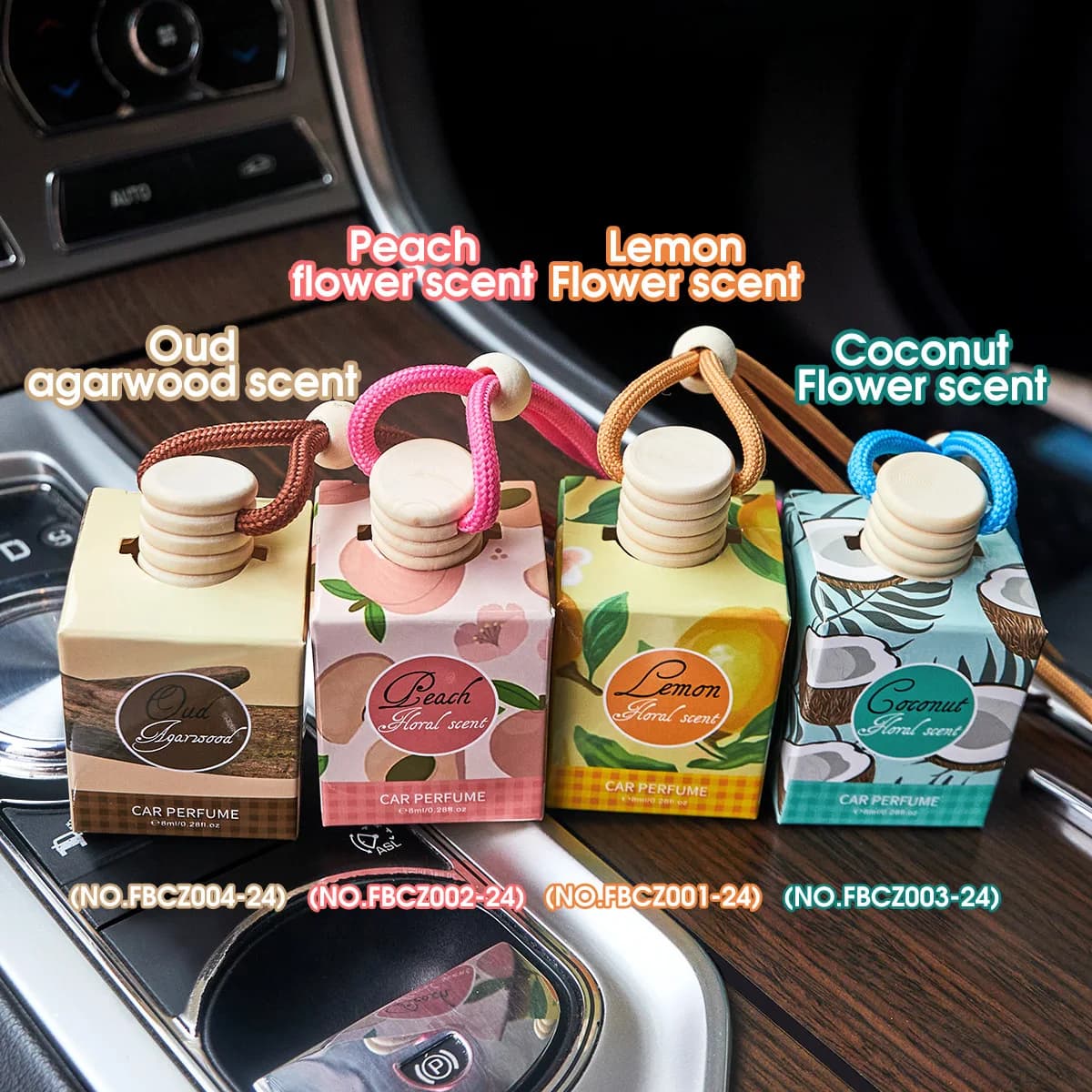 Deodorant for Cars, Mini Kit Aromatherapy with Essential Oils, Odori Eliminator, Humidifier, Gift Pack, Air Purifier, Long Life Auto Diffuser