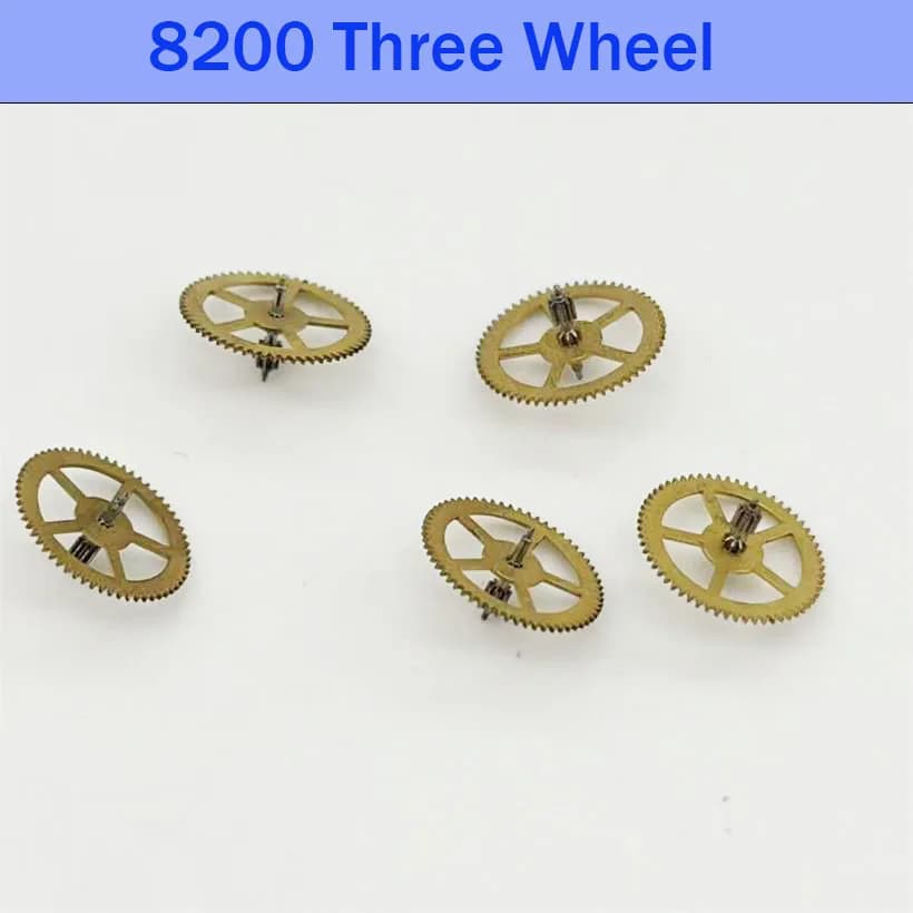 Accessori per movimenti di orologi adatti al movimento 8200, tre ruote, parti di ricambio per la riparazione della ruota superiore del movimento 8200