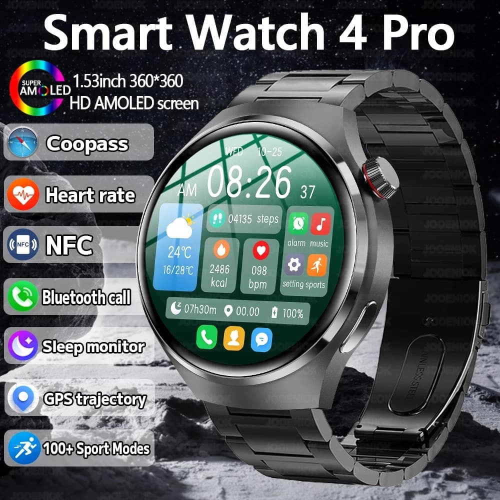 2025 Nuovo GPS di fascia alta Sport Smart Watch da uomo Chiamata Bluetooth Monitoraggio della frequenza cardiaca Braccialetti sanitari Fitness tracker Smartwatch