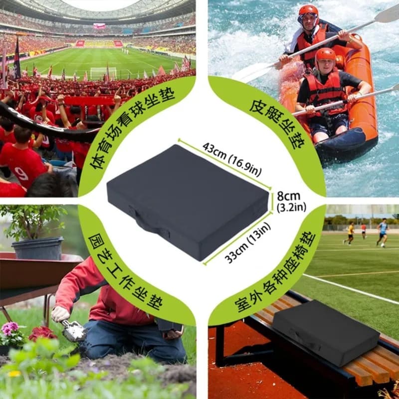 【GRANDE SCONTO】Sedili da tribuna dal design ergonomico, cuscini per sedili da stadio impermeabili e portatili con maniglia per il trasporto, per l'uso in eventi sportivi