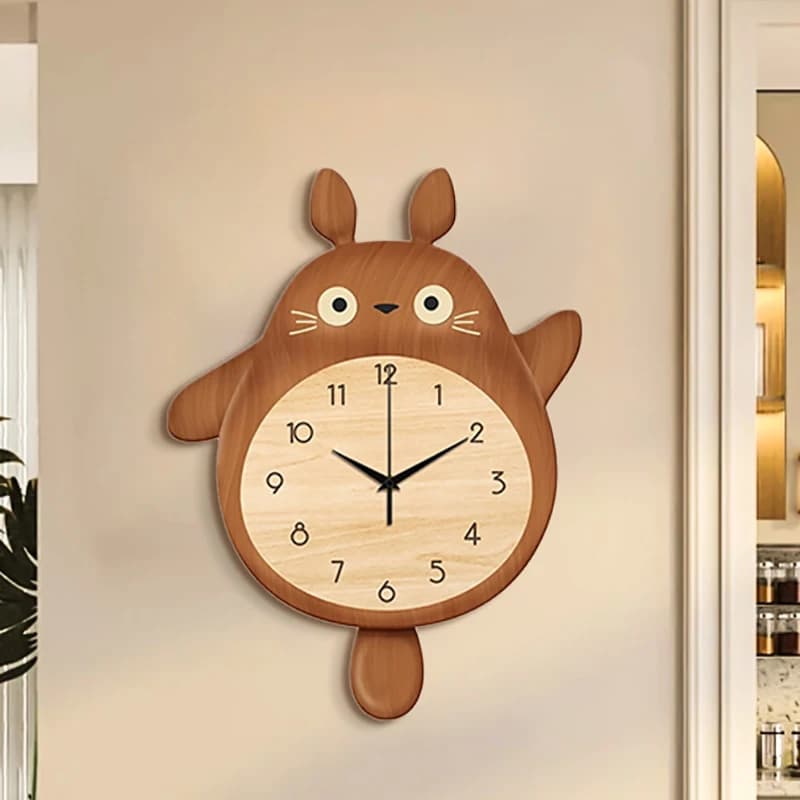 Orologio da parete con configurazione moderna nordica, design estetico, orologio a pendolo silenzioso, decorazione per soggiorno Wanduhr per bambini