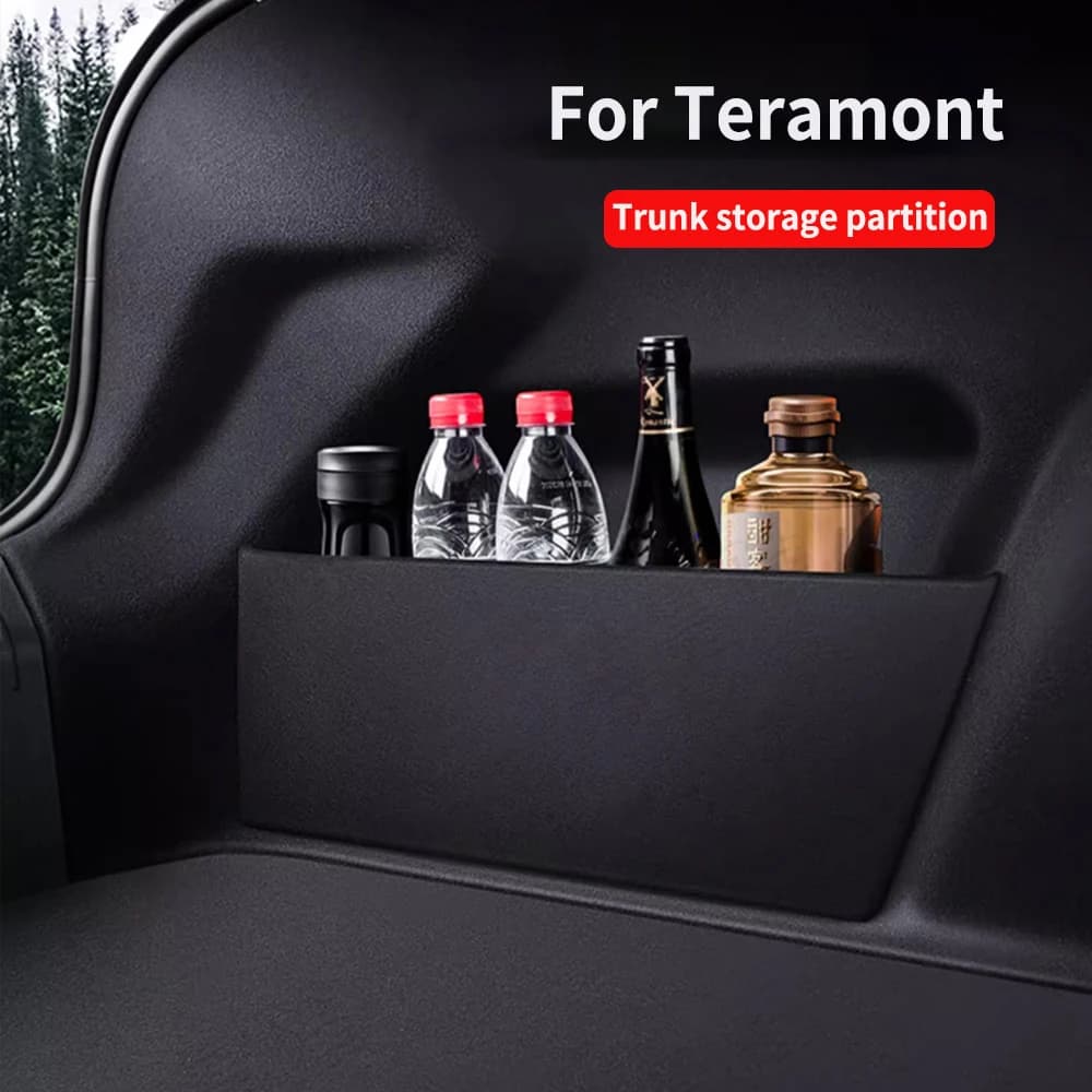 Adatto per Volkswagen Teramont X 2017-2023 lining Trunk partizione decorazione d'interni forniture per auto scatola di immagazzinaggio e immagazzinaggio
