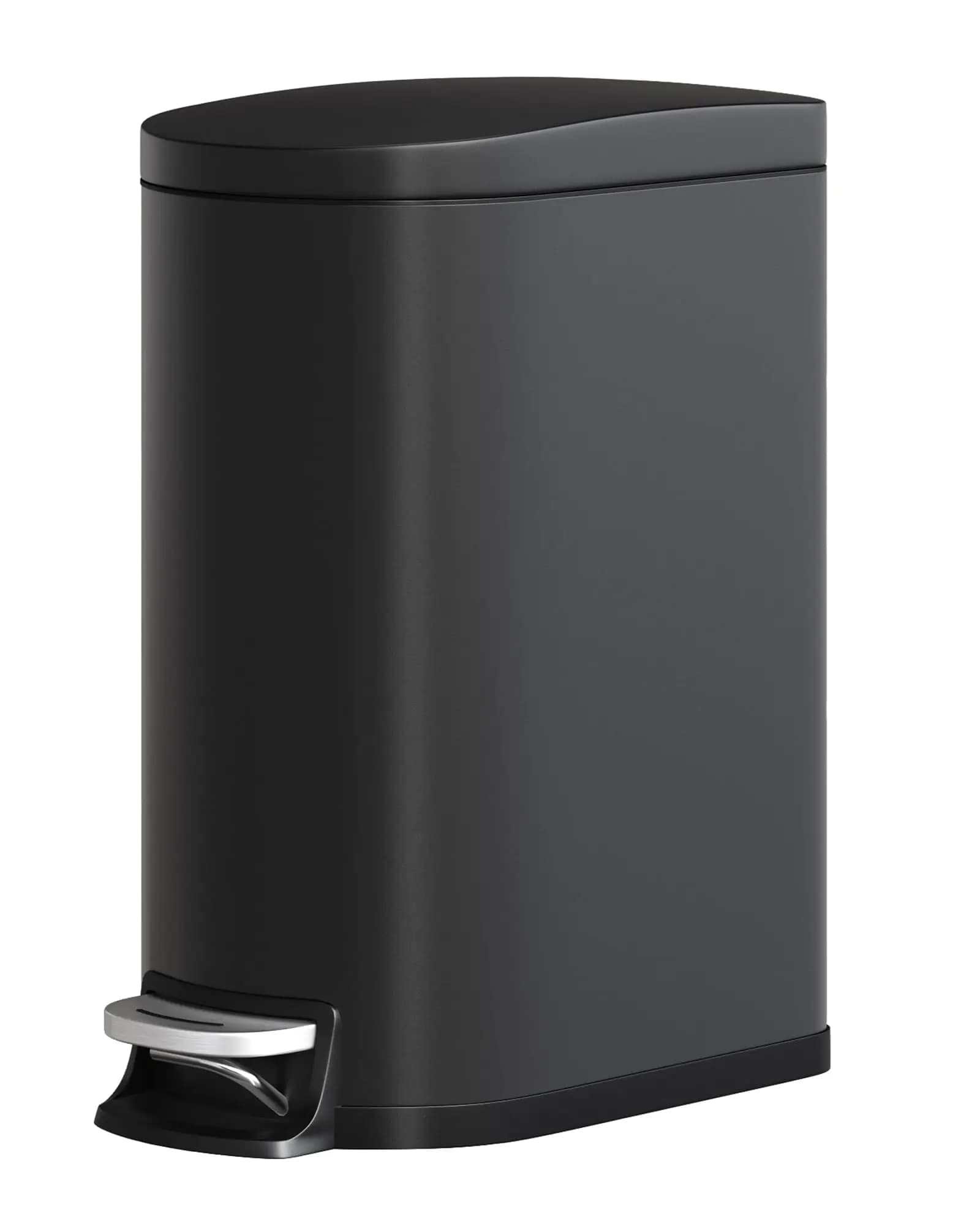 Cestino per Rifiuti da Cucina in Acciaio Inox da 50 L (13 Galloni) con Coperchio, Contenitore Antiruggine, Bidone a Pedale con Secchio Interno