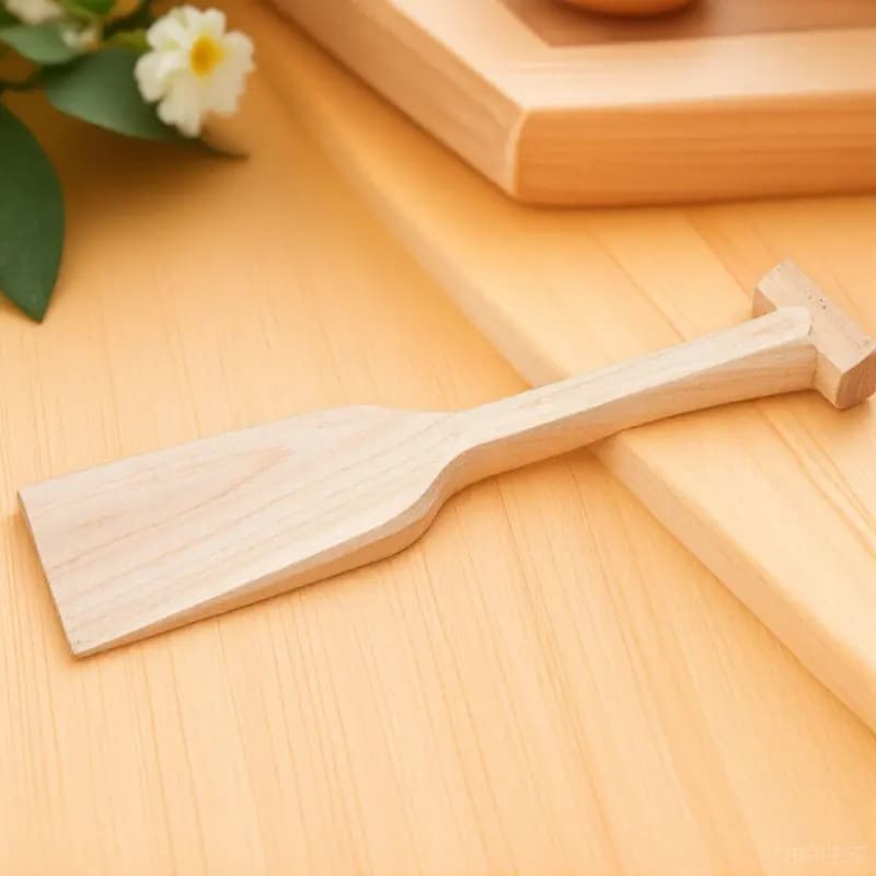 Pagaia in Legno per Canoa e Kayak, Robusta con Giunti Rinforzati, Comoda Impugnatura a T, Materiale in Legno Sostenibile per la Navigazione