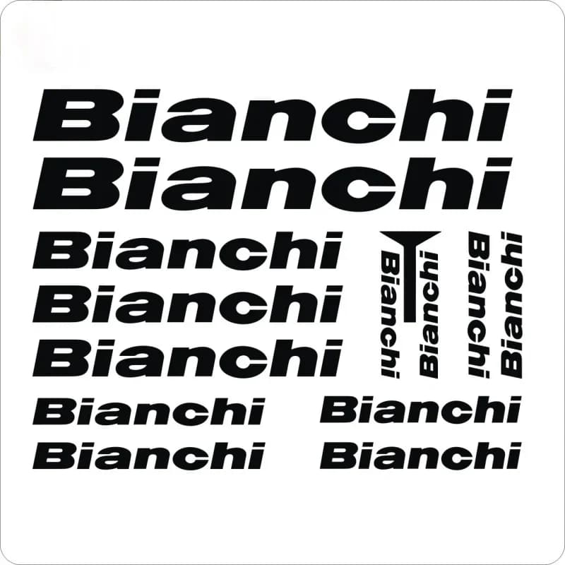 1SET Bianchi Style Bicycle Sticker, Waterproof Vinyl Decal for Bike Frame, Multiple Colors Available