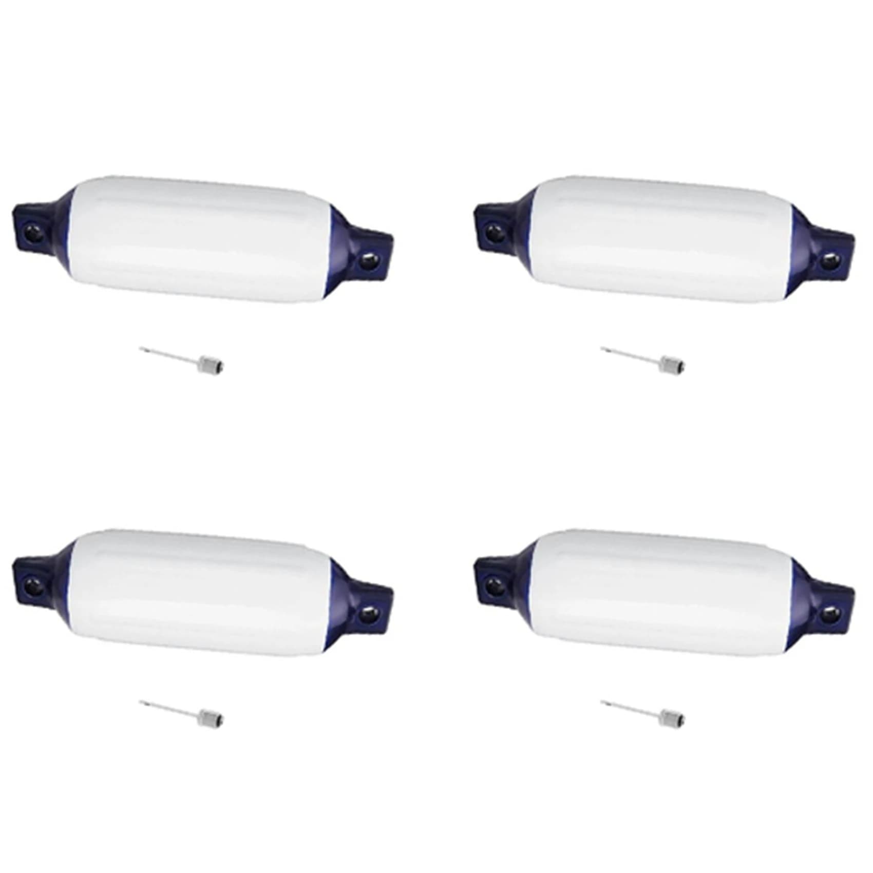 Parafango Gonfiabile AEF6-4X in PVC per Barche, Paraurti Ancoraggio Marino per Imbarcazioni, Barche a Vela, Cuddy, ecc. (6.5X23 Pollici)